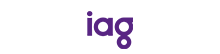 Purple 'iaq' logo in lowercase typography