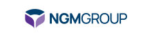 NGM Group logo with a blue and purple abstract wing icon next to the text 'NGM Group'