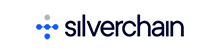 SilverChain logo with blue dot chain graphic above the word 'silverchain' in blue letters
